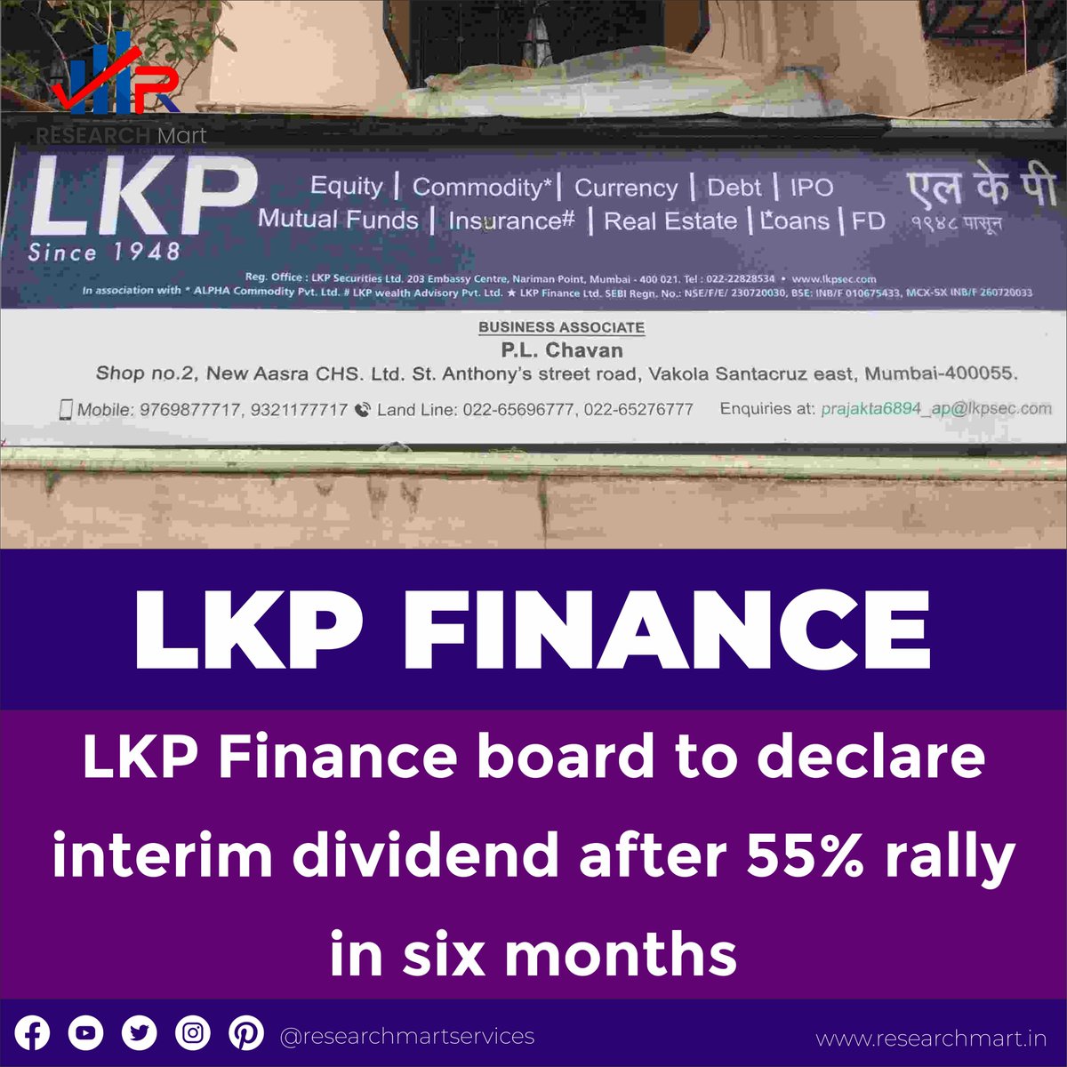 LKP Finance board to declare interim dividend after 55% rally in six months
.
.
.
.
.
.
.
#LKPFinance