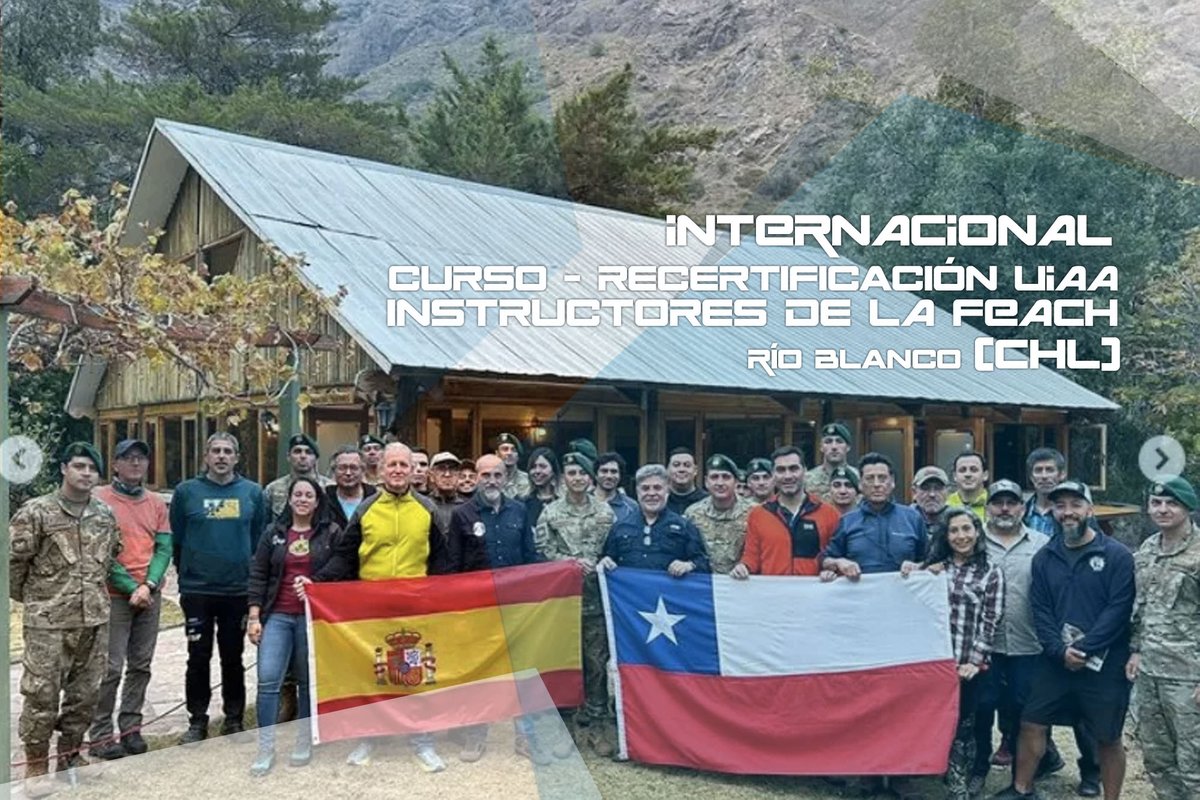 #RioBlanco → La EEAM imparte el curso para la recertificación de los niveles de la UIAA a los instructores de la @FeachCL 📰 👀 → fedme.es/la-eeam-impart… @deportegob @COE_es @depespana #internacional #formacion #Recertificación #montañismo #SomosMontaña #montañaESP