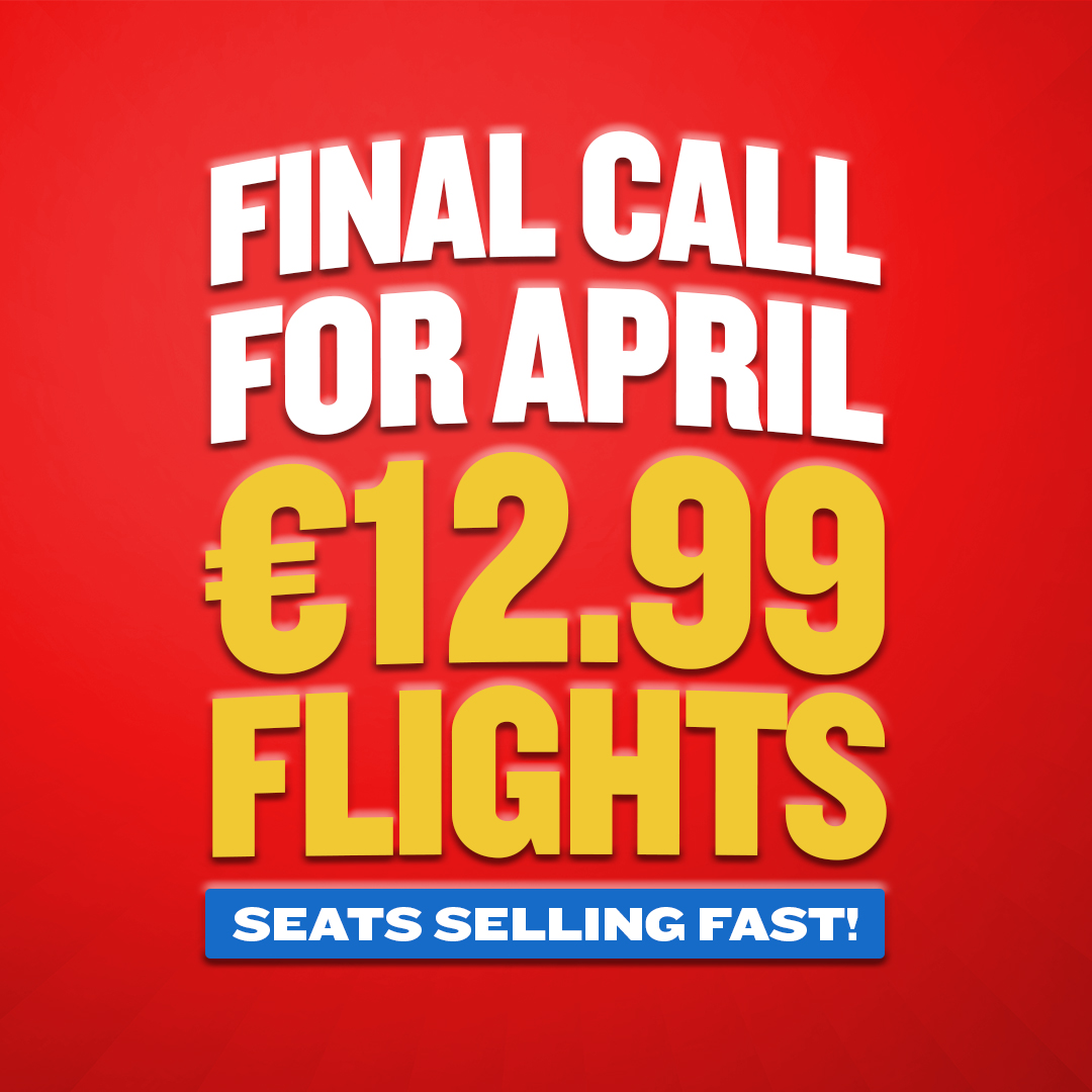 📢 FINAL CALL FOR €12.99 FLIGHTS 📢 ➡️ryanair.com/ie/en/lp/promo…