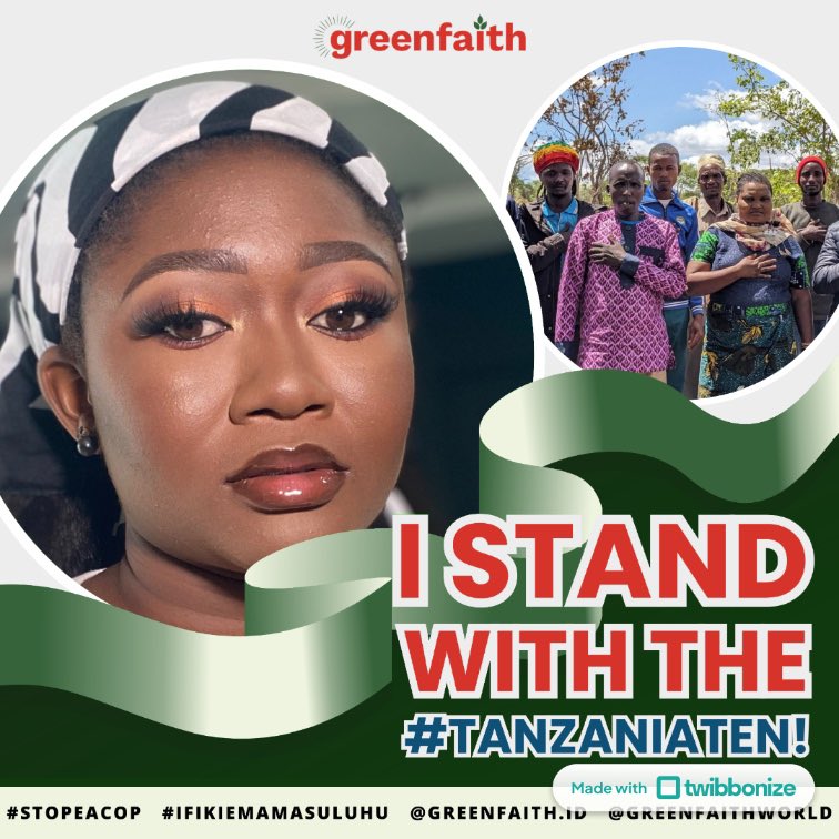 Hi, I’m Peace Edwins I  stand with the #Tanzaniaten! against the intimidation of the police on #climateactivists who said #StopEACOP

#STOPEACOP

@greenfaith.id @greenfaithworld #StopEACOP #ifikiemamaSuluhu @aliyusadiq_gky