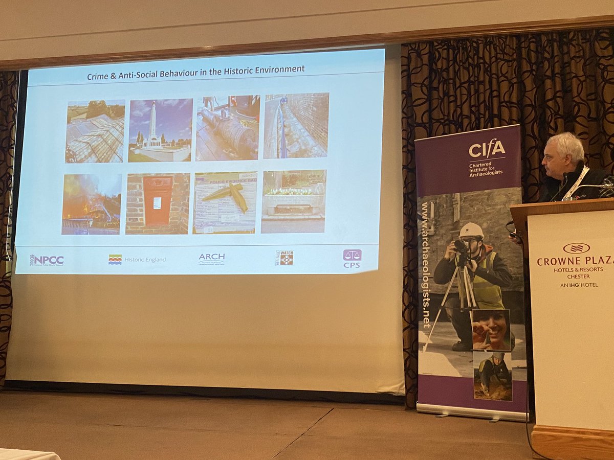 Great talk from @heritagecrime setting the scene for todays session. Mark has been brilliant at including marine heritage in the development of the heritage crime programme since the start. Thank you Mark you have done great things! #CIfA2024