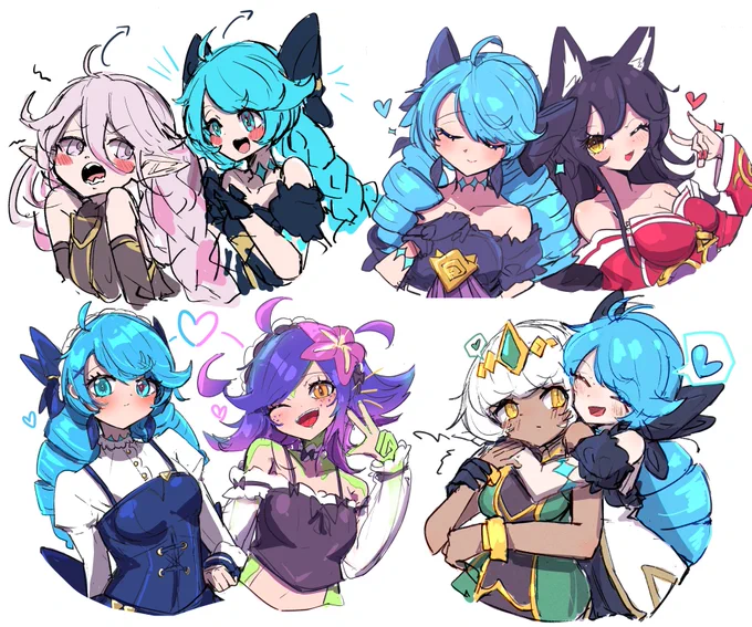 duo絵 女の子二人の絵好きなんだよね