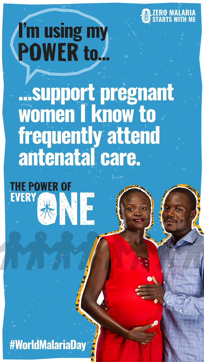 Support mothers in their battle against malaria! Attending antenatal care is their superpower.Let's ensure pregnant women,especially young mothers,have the resources and support to make malaria prevention a priority during pregnancy.Together,we,the youth,can achieve #ZeroMalaria.