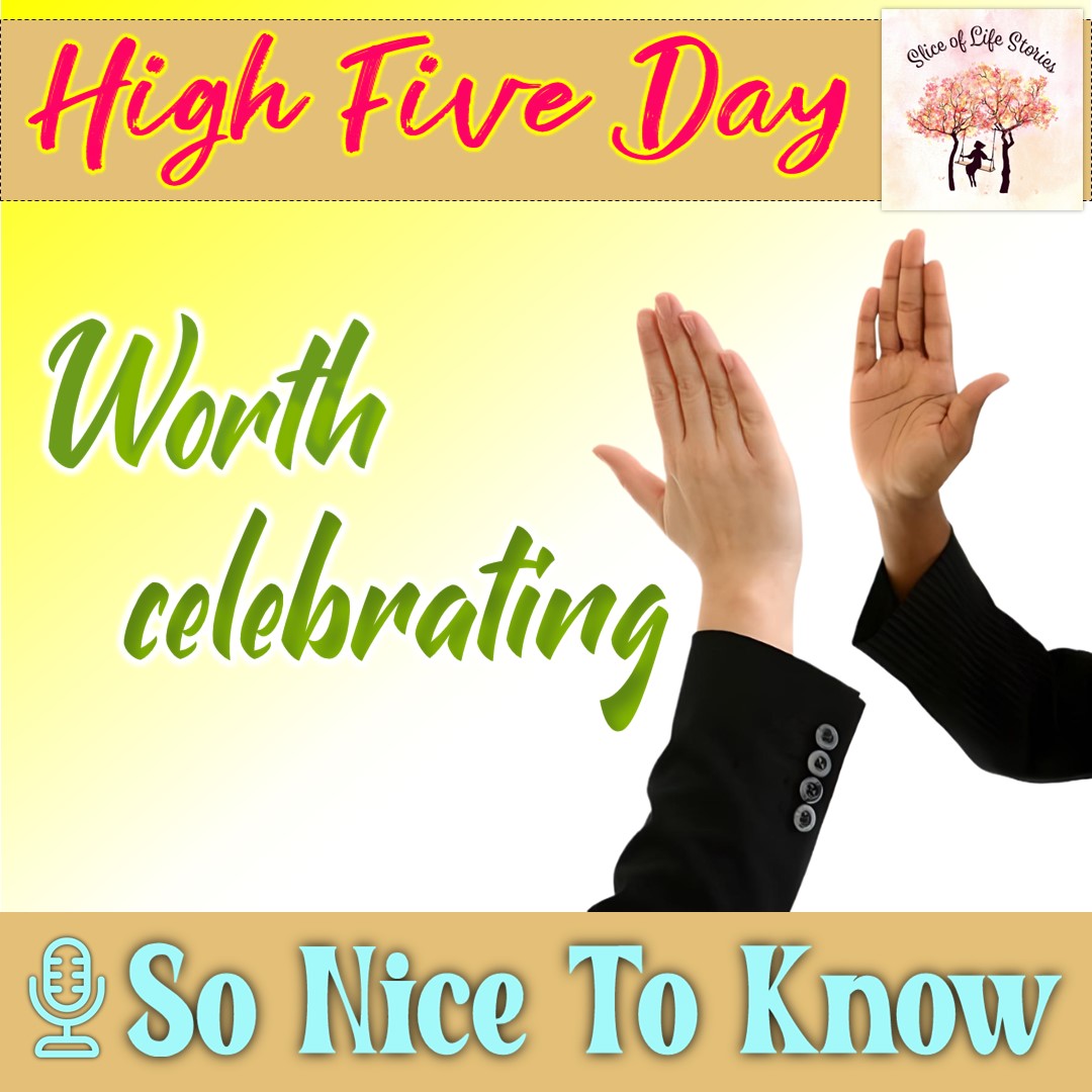 High Five Day with 🎙 So Nice To Know ▶ youtu.be/8JOFBF1KrhM #sonicetoknow #oldfriends #parkbench #star #Shadow #cokeandchips #family #work #worries #joys #gadgets #sports #StayTuned #highfiveday #approacheachother #approach #celebrate #happyhighfiveday