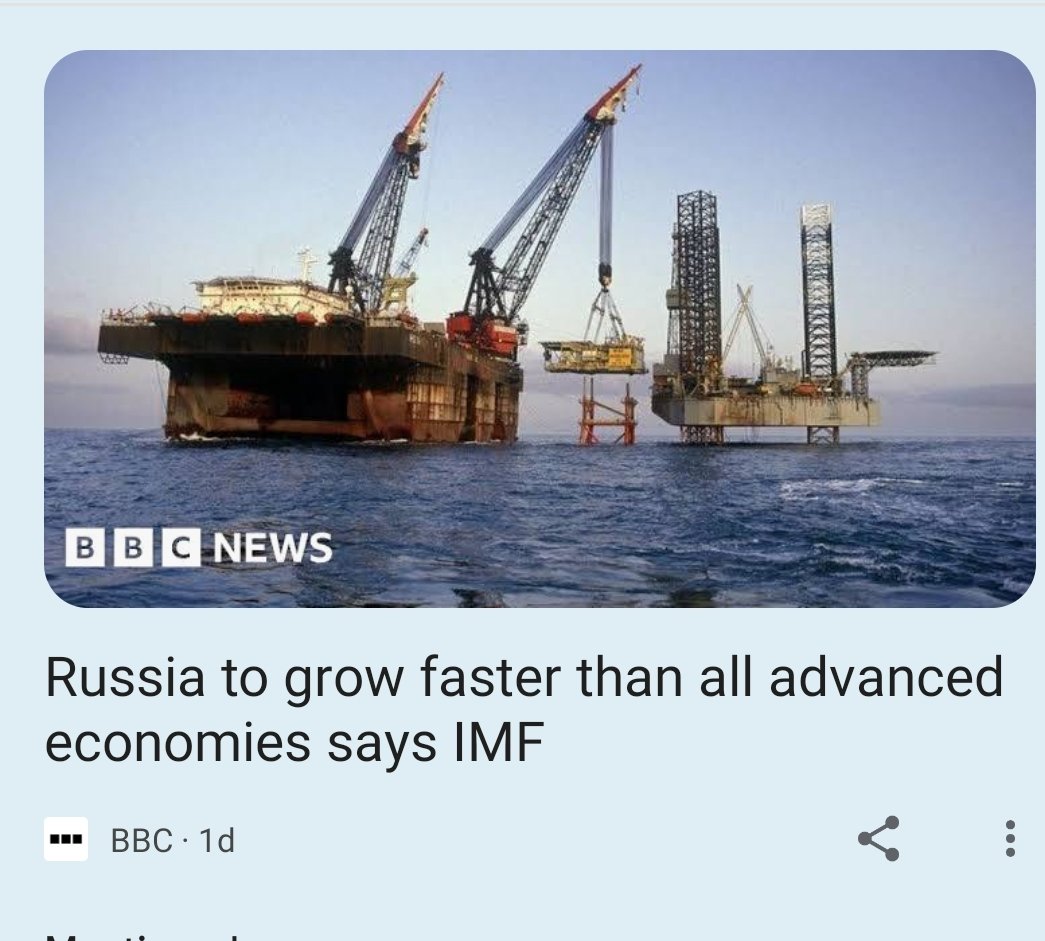 These are exactly those manipulative news that create feeling that Russian economy is doing well. It is not. Russian economy is growing (if it really even is) because of war-time economy Military sector is driving the growth using money from reserves and drying up the reserves…