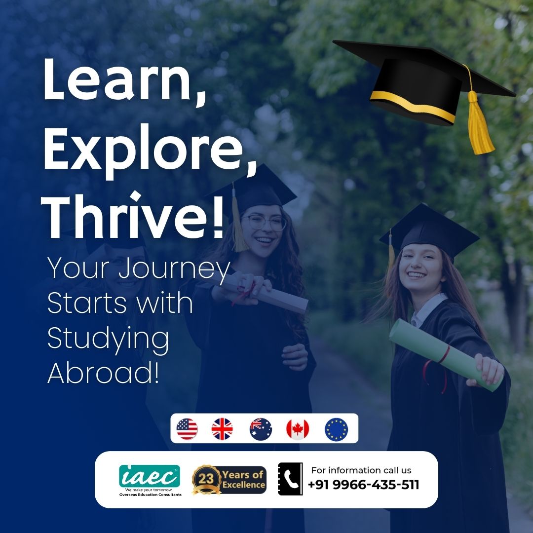If you want to study abroad, contact IAEC counselors today for the most updated information.

#Foreigneducation #studyabroad #iaecconsultantspvtltd #StudyintheUK #studyintheusa #StudyintheCANADA #studyinaustralia #intrnationalstudents