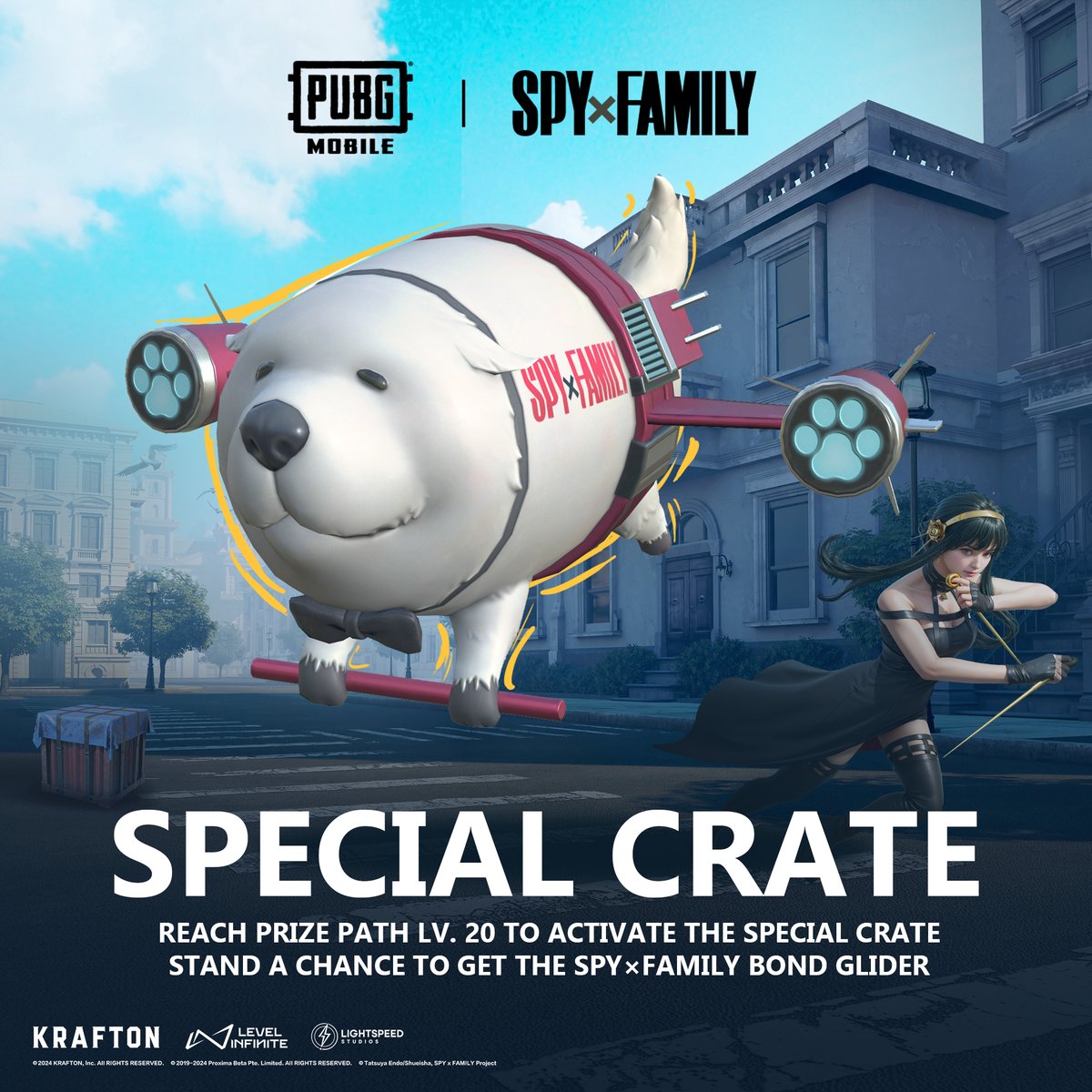 Kejutan yang mengujakan menanti anda dalam acara Prize Path SPYxFAMILY! Capai Level 20 dan buka crate unik untuk peluang memiliki Bond Glider SPYxFAMILY eksklusif! Mulakan misi anda sekarang!

pubgmobile.live/SpyxFamily2024

#PUBGM_SPYxFAMILY #SPYxFAMILY #PUBGMOBILE #PUBGMOBILEMY