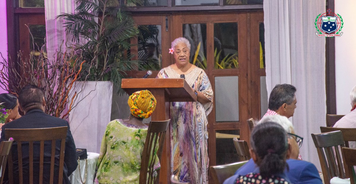 REMARKS by the Prime Minister, Hon. Fiame Naomi Mata’afa, at the dinner hosted by the WHO Regional Director for the Western Pacific, Dr Saia Ma’u Piukala Read more: rb.gy/lwbtxq