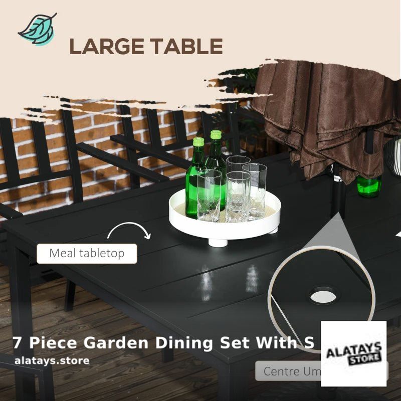 💰 Looking for a steal? 7 Piece Garden Dining Set With Stackable Chairs is now selling at £312.99 💰
👉 Product by Outsunny 👈
 Grab it ASAP alatays.store/products/7-pie…
#ALATAYS #ukshopping #ukshopping #onlineshopping #ukshop #onlineshoppinguk