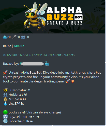 AlphaBuzzBot tweet picture