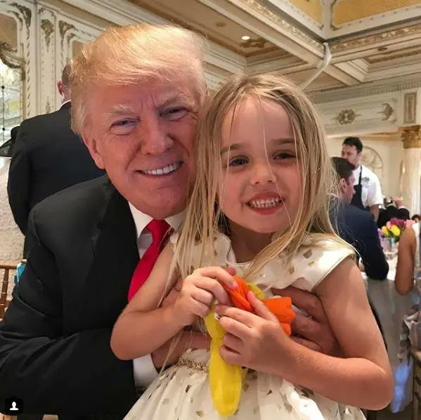 Dear Republicans: If all those pics/vids of Biden getting 'too close' to kids means he's a pedo than this is a picture of Trump groping a child. 

#CreepyJoe #PedoPete