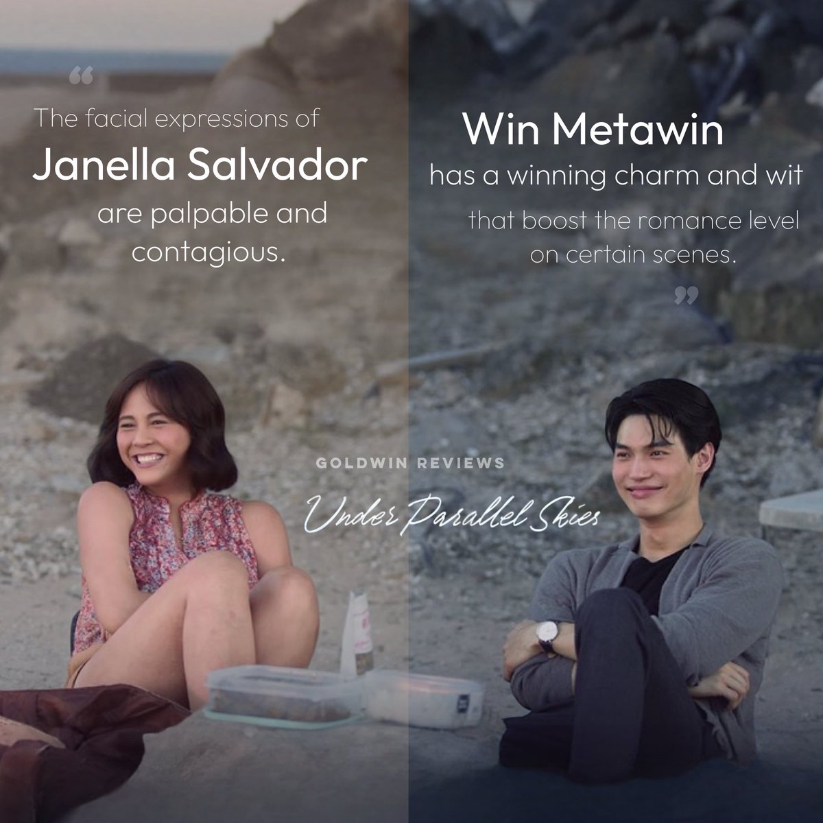 “The chemistry of WinElla blossomed throughout the movie.”

Read full movie review here: goldwinreviews.com/post/under-par…

#UnderParallelSkies #JanellaSalvador #WinMetawin #WinElla @sigridbernardo @superjanella @winmetawin