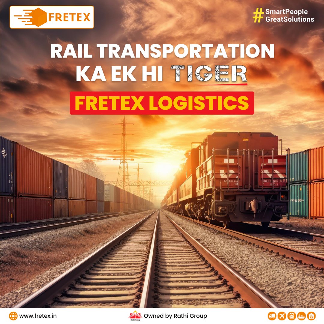 We always roar ahead with your cargo in delivering across #PANIndia Network with our reliable #trainlogistics solutions With unparalleled strength & agility, we always keep you with a ferocious commitment to excellence.
visit: fretex.in

#ekthatiger #fretexlogistics