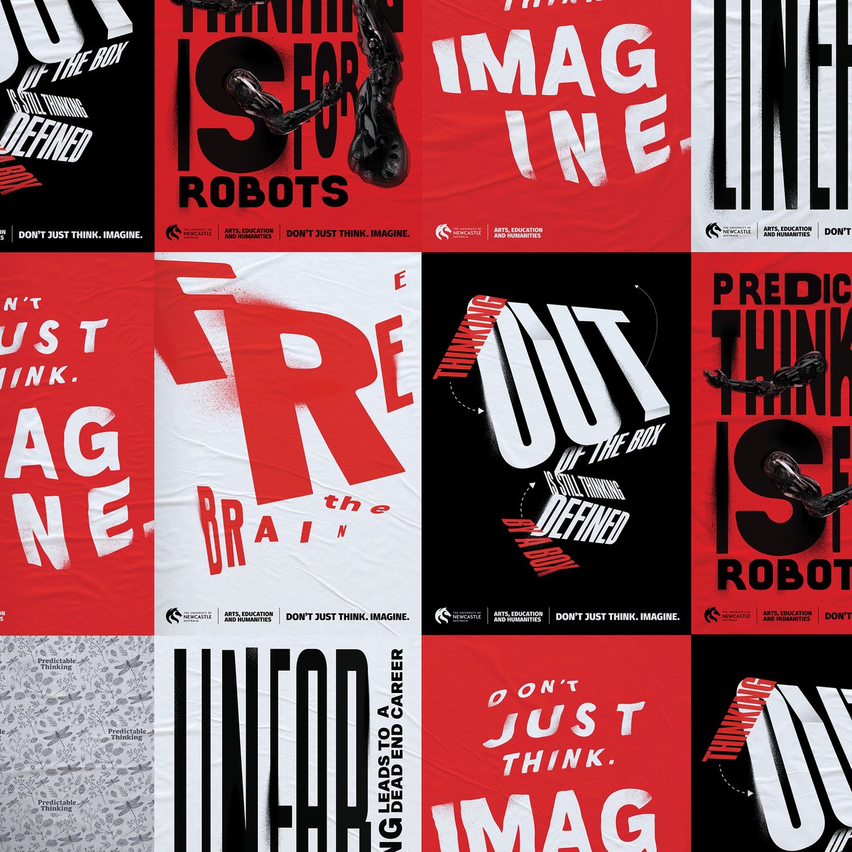 headjamcreative's tweet image. The University of Newcastle wanted to create a megaphone for the humanities subjects. We created a campaign inspired by protest posters. 
➡️ Full case study visit hubs.la/Q02sPYHy0

#campaign #advertising #strategy #universityofnewcastle #arts