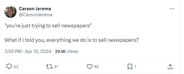 I wish you would spend some time trying to make a less shitty newspaper