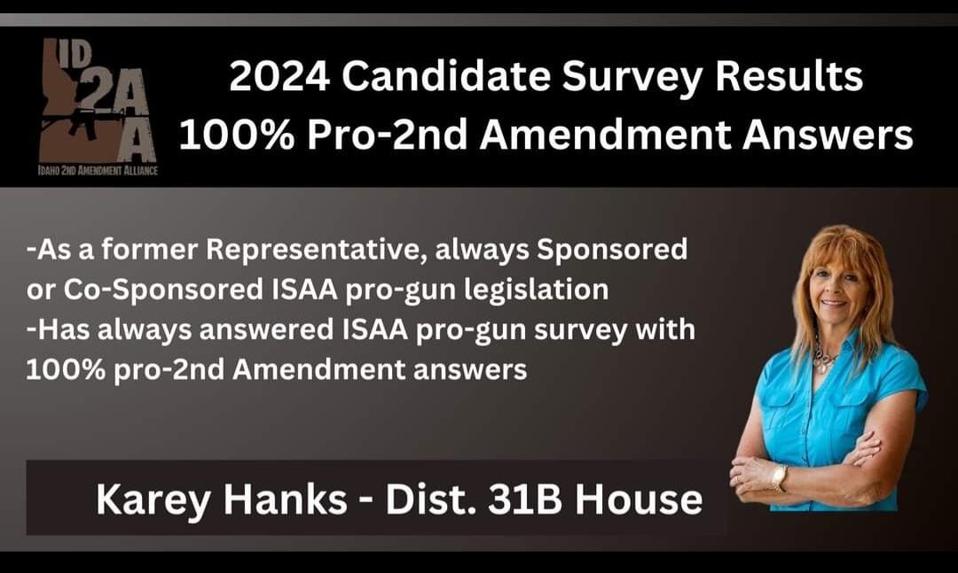 kareyforidaho's tweet photo. I will continue to support legislation that protects and strengthens our Second Amendment rights. #protectthesecond #savethesecond #idahosecondamendmentalliance https://t.co/rWeGZla8pq