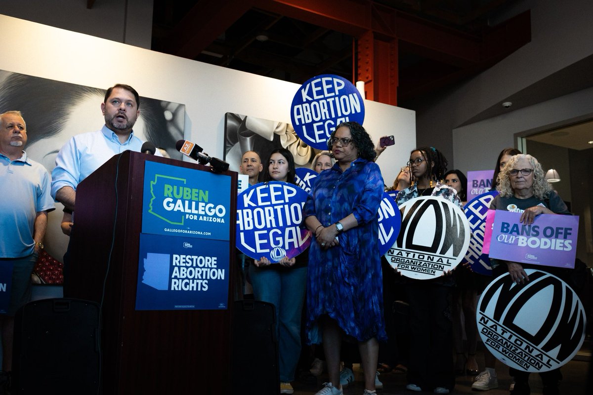 Thank you President of @reproforall, @mintimm for coming to Arizona to explain the importance of abortion rights in the state and how @RubenGallego will defend those rights in the U.S. Senate! #ReproFreedomForAll