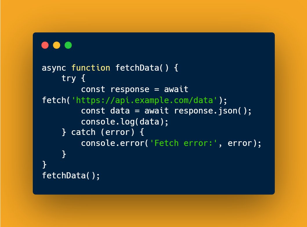 nrachabathuni's tweet image. 🌟 Master JavaScript async functions with this simple example! 🚀Dive into asynchronous JS to enhance your web development skills. #JavaScript #WebDev #AsyncProgramming #CodeNewbie #Developer