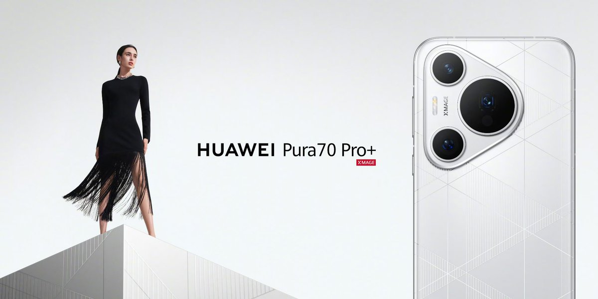 TECHINFOSOCIALS's tweet photo. Huawei Pura 70 Pro+

» 6.8" 1.5K 1~120Hz LTPO OLED Display, 460PPI, 300Hz TSR, 1440Hz PWM, 10bit, 2500nit, Kunlun Glass
» Kirin 9010 SoC
» 50MP (OV50H 1/1.3" F/1.4~4.0) OIS Main + 12.5MP UW + 48MP Tele Macro (3.5x~100x) OIS Camera
» 13MP Front Camera
» 5050mAh Battery

(1/3) https://t.co/bmWP53GAsN