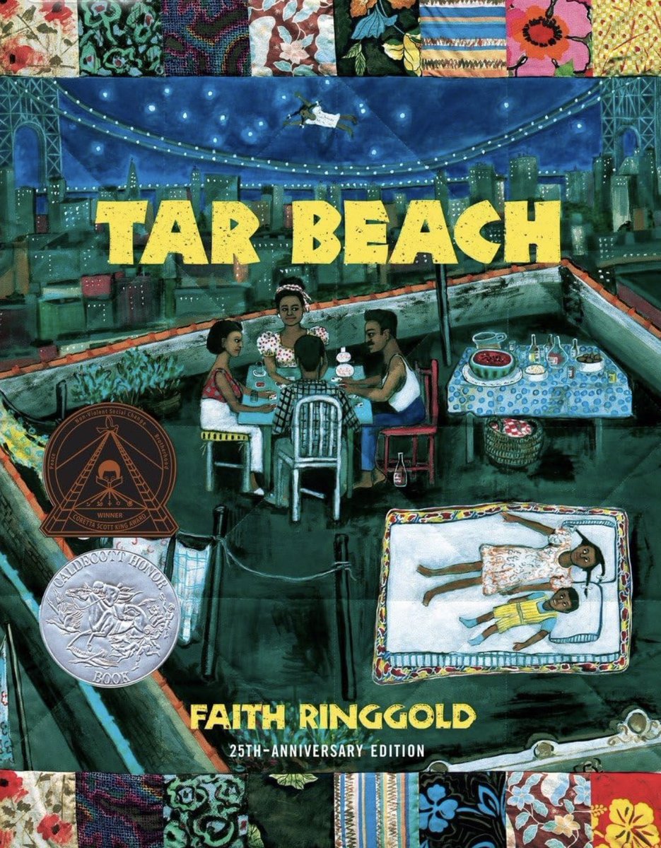 @FaithRinggold’s 1991 picture book, TAR BEACH, made me want to write kid lit. She appears in my book, SUGAR HILL: HARLEM’S HISTORIC NEIGHBORHOOD (where she grew up). Fly, Angel. You earned your wings! @randomhousekids @AlbertWhitman