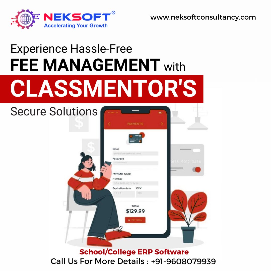 Discover Class Mentor, the ultimate school/college management software for hassle-free fee management.  #Classmentor #FeeManagement #SchoolSoftware #EducationTechnology #Efficiency #Innovation #DigitalTransformation #EdTech #SmartSchools #Colleges #Universities #CoachingCenters