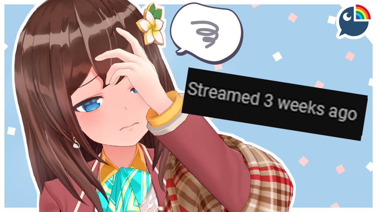 so ... hey i'm back ! time flies, i was not streaming for a while !!! 🫠💦 a lot of things happened to me while i was gone, so there's some stuff to talk about ! not anything groundbreaking and crazy though !😭 will be live around 7pm GMT+7 or 9pm JST ! youtube.com/live/k43xdnV2H…