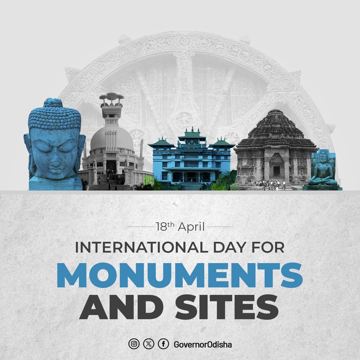 On International Day for Monuments and Sites, Hon'ble Governor exhorts all to pledge not just admire & appreciate these monuments and sites but also actively participate in their conservation, so that our cultural heritage remains a source of pride for all. #WorldHeritageDay