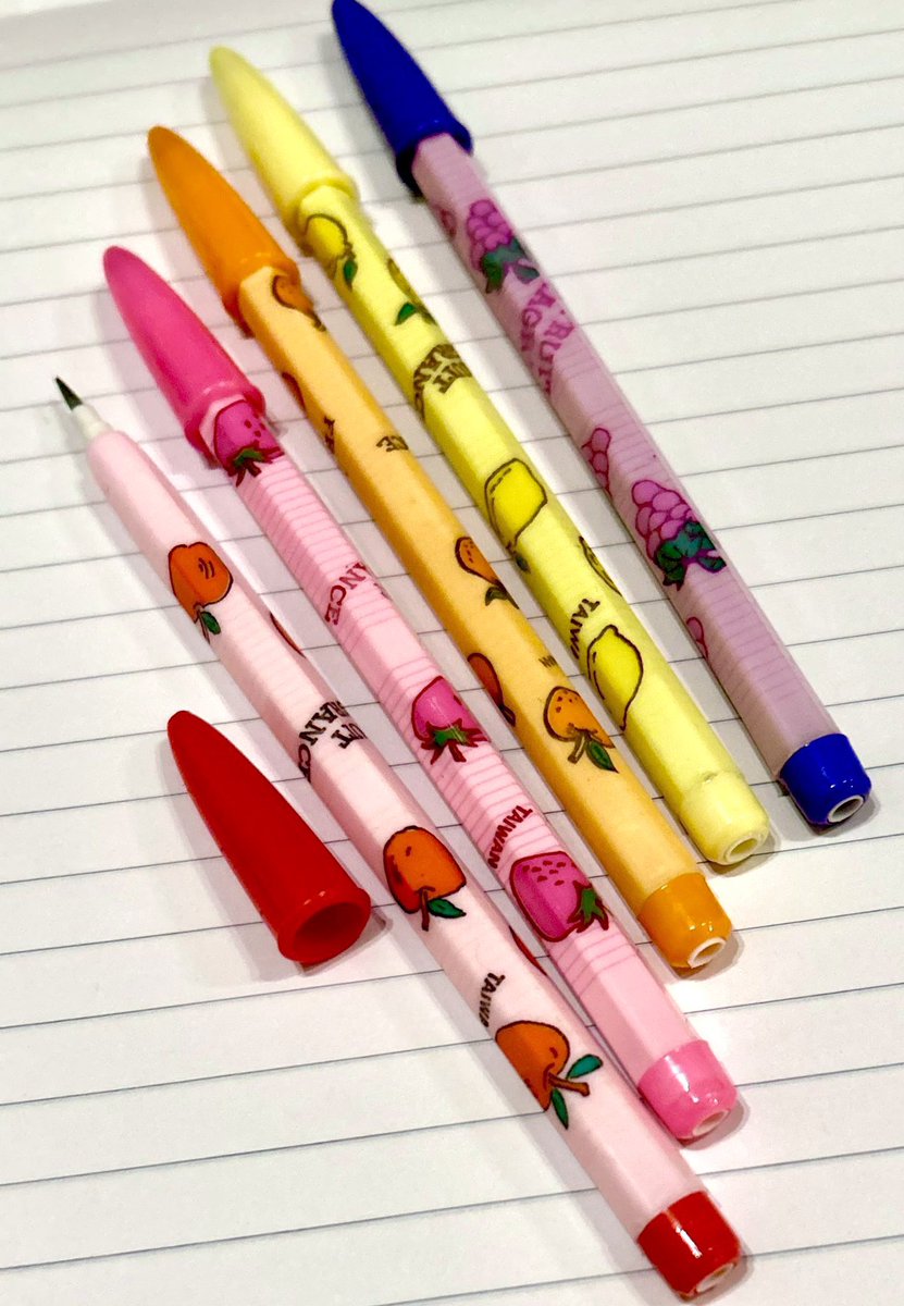 🍊🍓🍋🍎🍇1980s Fruit-Scented Pencils