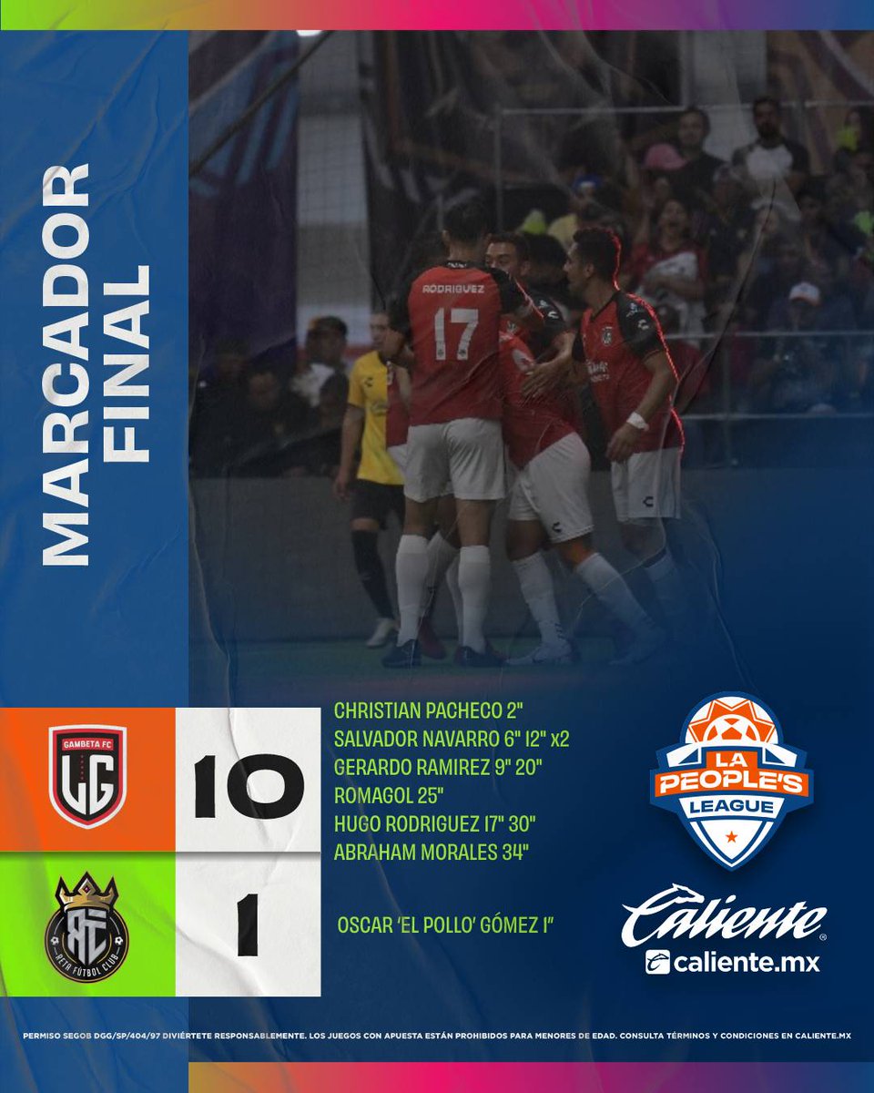 LaPeoplesLeague's tweet photo. ¡#GAMBETAFC ES CAMPEÓN! 🏆

El equipo de Paty Cantú y Marcela Figueroa nos hicieron ganar y son los monarcas en la primera edición de #LaPeoplesLeague

#FinalesLPL 

https://t.co/dZFv1HIGCB #MásAcciónMásDiversión  #JugamosPorMás @calientesports https://t.co/6s7qMpc2Uy
