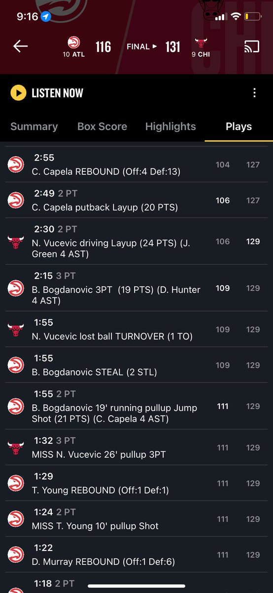 WillFerroo's tweet photo. @nbastats you falsely credited Capela with an assist when it was actually Murray https://t.co/dIBwGpJqrG