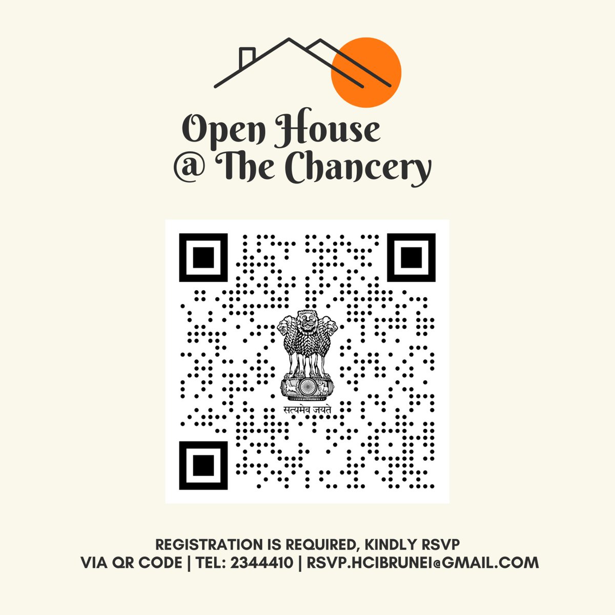 The High Commission of India in Brunei Darussalam welcomes all Indian-Nationals to 'Open House @ The Chancery' on Friday 26 April 2024 at 1500 hrs to further enhance consular outreach. The initiative aims to address grievances of India-Nationals on consular matters.