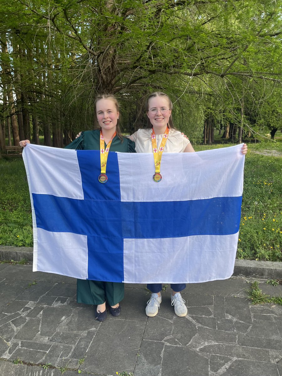 Suomelle ensimmäistä kertaa kultaa Euroopan tyttöjen #matematiikka olympialaisista!
Suomen Aino Aulanko, 18, oli paras eurooppalainen Euroopan tyttöjen matematiikkaolympialaisissa. Kultamitali Suomen ensimmäinen. Loistavaa menestystä täydensi Siiri Roschier, 18, pronssimitalilla.
