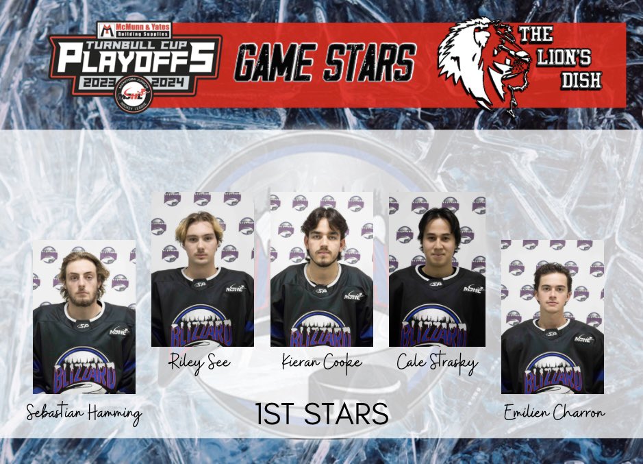 NorManBlizzJrA's tweet photo. Your Lions Dish 1st Stars for tonight’s Game 7. Well done boys.
#blizznation #blizzardhockey #tricommunity https://t.co/KCiKpWKgdN