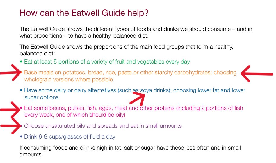 Follow this advice if you want illness, mental health issues, pain & aging. The official NHS balanced food guidelines. Also says to limit Red Meat to <70 grams per day.