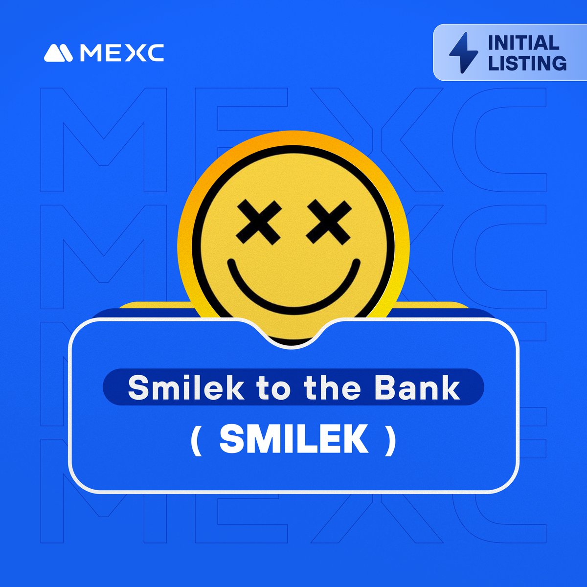 We're thrilled to announce that the @SmileKtothebank Kickstarter has concluded and $SMILEK will be listed on #MEXC! 🔹Deposit: Opened 🔹SMILEK/USDT Trading in Innovation Zone: 2024-04-18 06:00 (UTC) Details: mexc.com/support/articl…