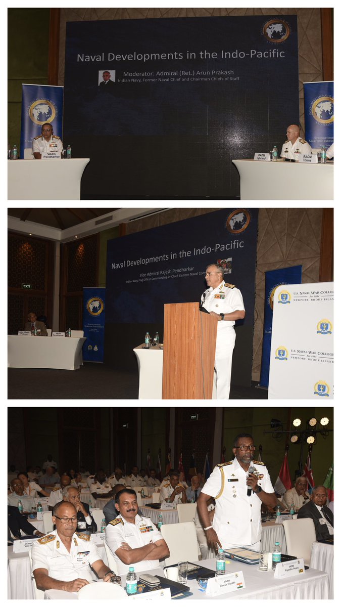 Day2- Indo-US NWC Conference discussed issues on:- ▶️Naval Developments in Indo-Pacific ▶️IUU Fishing- Cooperation to Enhance Fisheries Enforcement & Build Trust ▶️Understanding Security Challenges in Indo-Pacific ▶️Defence Critical Technologies & Collaborative Opportunities