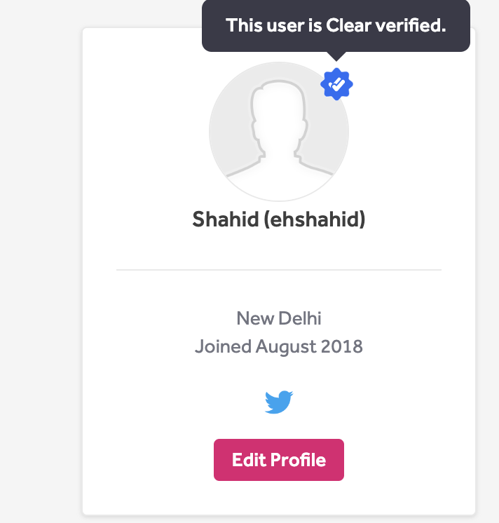 Finally HackerOne Clear verified🤩
Thrilled to be part of making cyberspace safer. @Hacker0x01 #togetherwehitharder #Verified