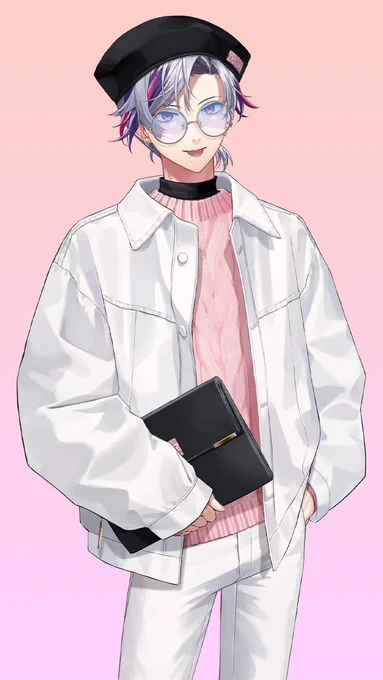 ここまできたらにじさんじの林家ペーになろうピンク似合いすぎ 