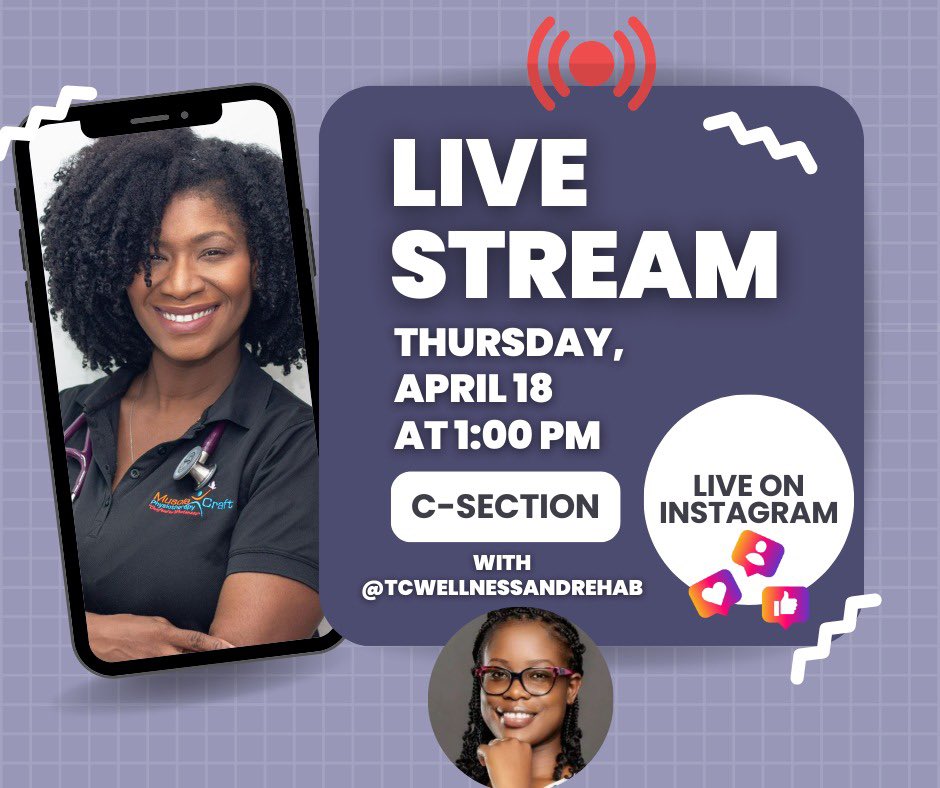 dr_savionne's tweet photo. Join us on Instagram tomorrow @musclecraftpt for a lunch hour discussion on C-Sections and the role of Pelvic Floor Physiotherapy! #csectionawarenessmonth #csectionrecovery #pelvicfloorphysicaltherapy #physicaltherapy #physiotherapy https://t.co/tcESgPmqHr