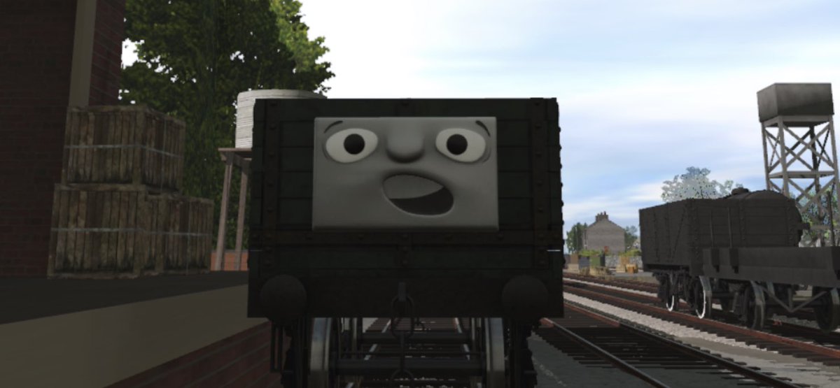 Bradforddatruc's tweet photo. Ya know what I want toppy? 

I want you to hire my buddy, he’s real good with this detective stuff. But you’ve been neglecting him lately, keepin him off to the side on a branch line haulin ballast. Give him something to do

And i want a copy of sonic heroes for the ps2 https://t.co/F60I4HJw8S