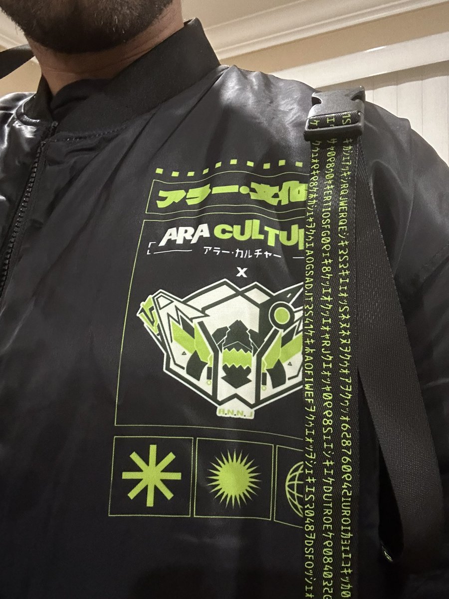 Look what I got today! The quality of this thing is insane. As soon as I saw it I knew I needed it. Love getting to support stuff like this. Another jacket for the collection 😌😁