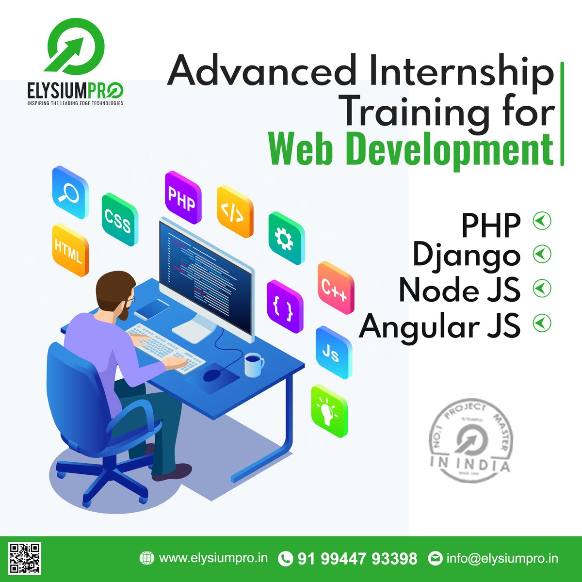 ✅ Students should sign up for the internship and profit from studying all levels of technology. 🎯
✅ #artificialintelligence
✅ #QuantumComputing
✅ #webapplication
✅ #blockchain

👌💯 #ElysiumPro Excellent #finalyearproject center and Good Knowledge teaching 🗣