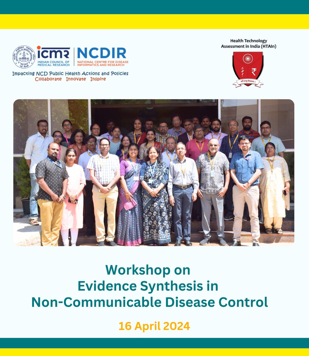 ICMR- NCDIR (@ncdirindia) on Twitter photo Enthusiastic participation in the #Evidence synthesis for #NCDs workshop. Necessary skill to foster relevant research.
<a href="/drmathurp/">Dr Prashant Mathur</a> Enthusiastic participation in the #Evidence synthesis for #NCDs workshop. Necessary skill to foster relevant research.
<a href="/drmathurp/">Dr Prashant Mathur</a>