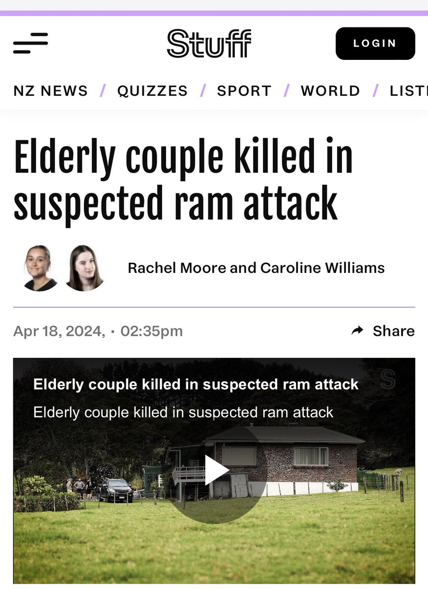 trysterobooks's tweet photo. This has to be the most New Zealand headline I have ever seen. https://t.co/74hBwV4dXy