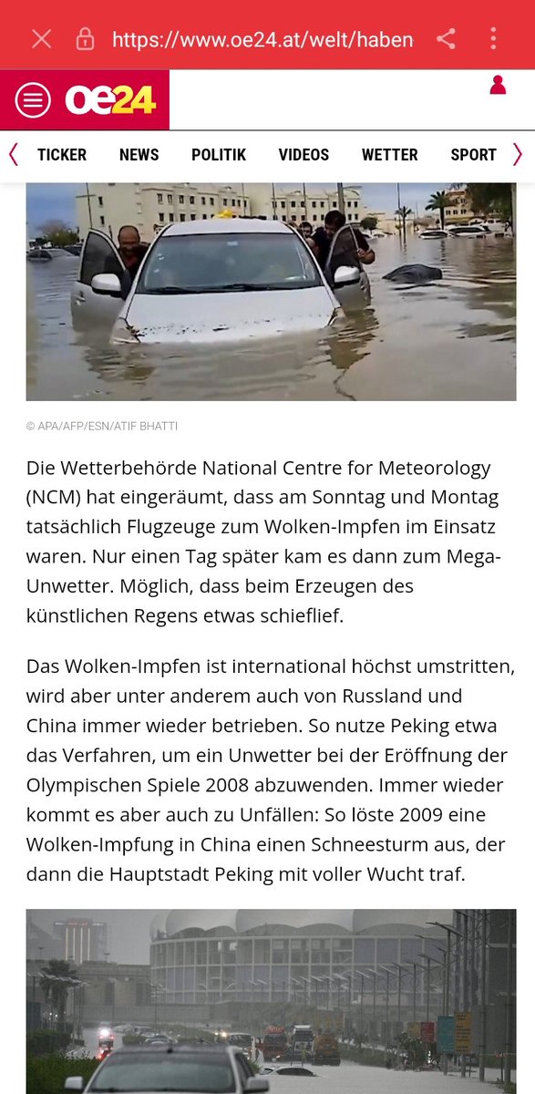 Mit dem Wetter gespielt ! Nun gibt es denn Beweis. Und soetwas verändert nicht nur das lokale Wetter, sondern hat Einfluss auf das gesamte Wettergeschehen der Erde. Sogenannte Experten nennen es allerdings Klimawandel durch CO2. 🙈🙈