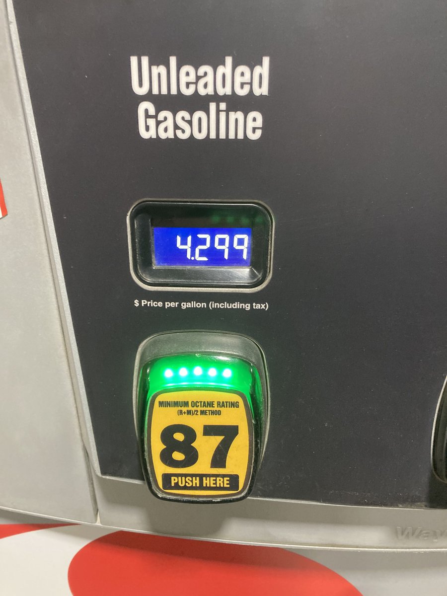 Thank you democrats for your failed energy policy and fiscal policy that is causing everyday Americans to suffer at the pump and grocery store.