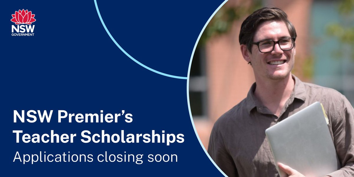 Applications for the NSW Premier's Teacher Scholarships are now open. Enhance your teaching career with the opportunity to undertake a five-week study tour internationally or within Australia. Visit vist.ly/yyy5 to apply before 11:59pm (AEST), Friday, 3 May 2024.
