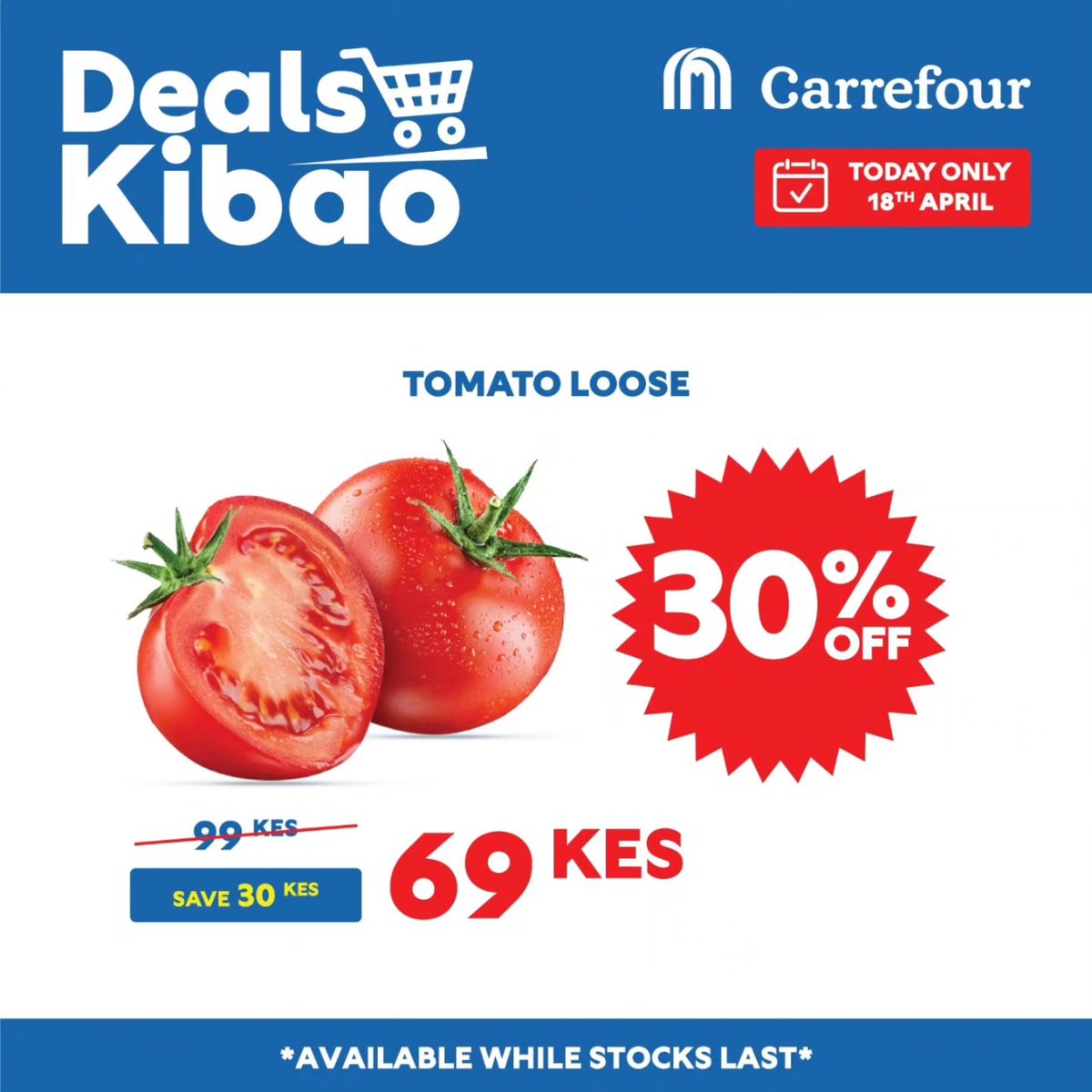 Hurry in for today's exclusive deals galore! 🎉 Don't miss out on these limited-time offers available only for today. Grab your favorites before they're gone!

#CarrefourKenya #MoreForYou #GreatMoments
@MajidAlFuttaim