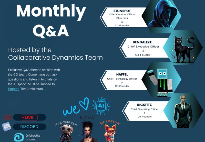 CoDynamicsAI's tweet photo. Join us this Saturday at 8pm EST for our monthly Q and A to chat with some of the brightest minds in prompt engineering and AI Agent development. 

https://t.co/Q2uqAc7rjf

#promptengineering #GenAI  #AIagents  #collectiveintelligence #collaborativedynamics https://t.co/nMvj1Vznh3