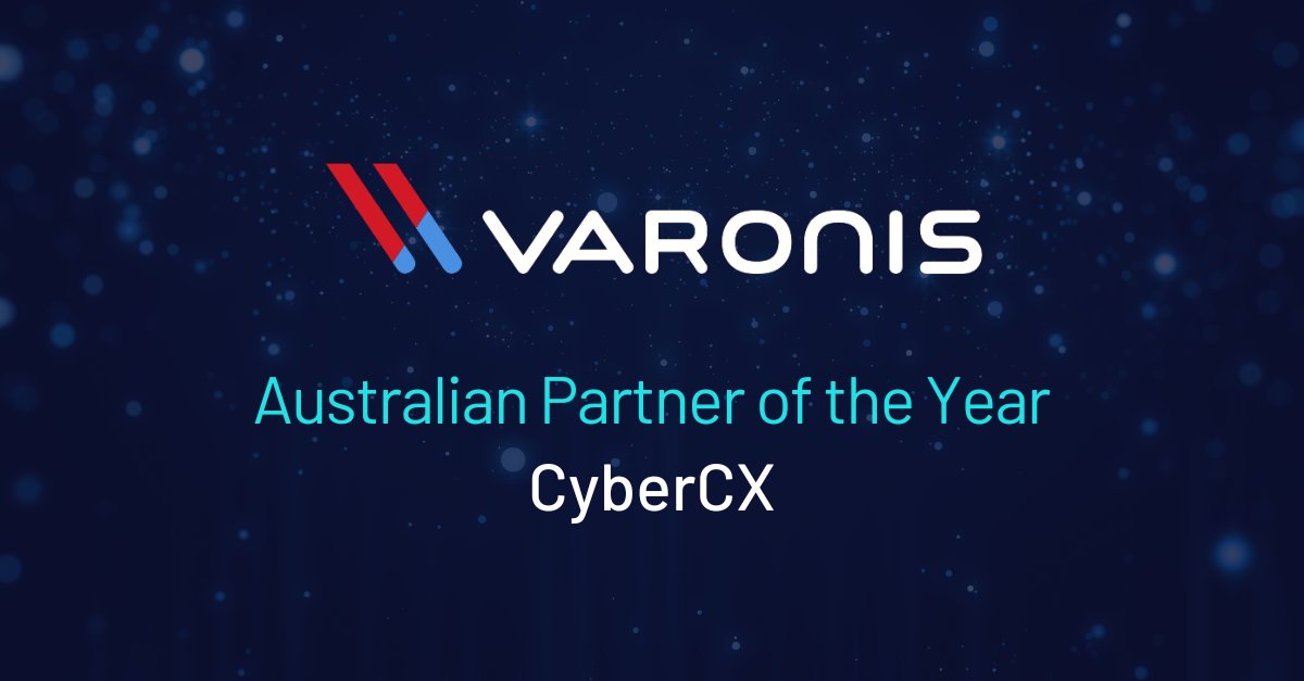 CyberCX is proud to be recognised among the @varonis Global Partners in Excellence Award Winners, named Australian Partner of the Year 🏆 Our thanks to Varonis for this prestigious recognition. We look forward to continued expansion of the partnership 🫱🏾‍🫲🏽